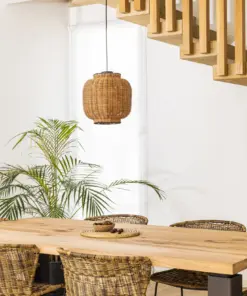 Faro Barcelona TUPAI Κρεμαστό Φωτιστικό E27 σε Μαύρο/Ραττάν – 65134-77