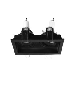 Χωνευτό Φωτιστικό Trio Lighting 2xGU10 Μαύρο Ματ Μεταλλικό 651600232