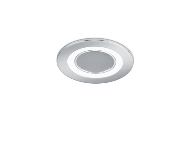 Χωνευτό Φωτιστικό Trio Lighting LED 5W  Χρώμιο Πλαστικό 450lm 3000K  652510106