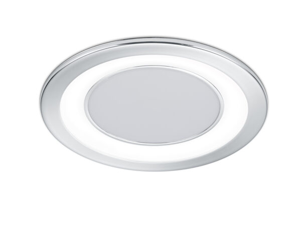 Χωνευτό Φωτιστικό Trio Lighting LED 10W  Χρώμιο Πλαστικό 1040lm 3000K  652610106