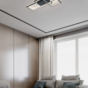 Φωτιστικό Οροφής Trio Lighting LED 40W  Ανθρακί Μεταλλικό Dimmable 3400lm RGB+3000-6000K με Τηλεχειριστήριο – 652690342