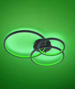 Φωτιστικό Οροφής Trio Lighting LED 36W Ανθρακί Μεταλλικό 3000lm RGBW 3000 – 6000K 652710342