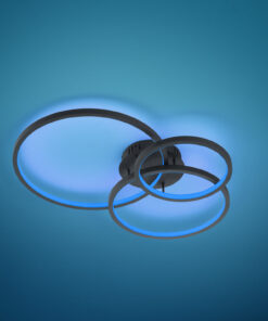 Φωτιστικό Οροφής Trio Lighting LED 36W Ανθρακί Μεταλλικό 3000lm RGBW 3000 – 6000K 652710342