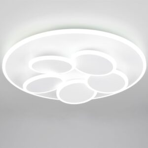 Φωτιστικό Οροφής Γκρι MANDALA LED 35W 4200lm CCT Dimmable με Τηλεχειριστήριο Trio Lighting – 653210631