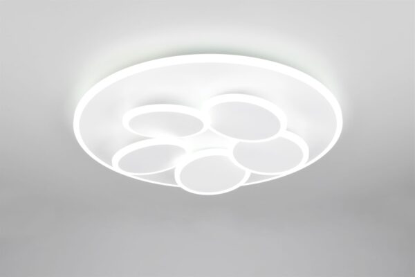 Φωτιστικό Οροφής Γκρι MANDALA LED 35W 4200lm CCT Dimmable με Τηλεχειριστήριο Trio Lighting – 653210631