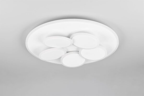 Φωτιστικό Οροφής Γκρι MANDALA LED 35W 4200lm CCT Dimmable με Τηλεχειριστήριο Trio Lighting – 653210631