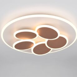 Φωτιστικό Οροφής Γκρι & Χρυσό MANDALA LED 35W 4200lm CCT Dimmable με Τηλεχειριστήριο Trio Lighting – 653210676