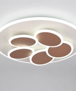 Φωτιστικό Οροφής Γκρι & Χρυσό MANDALA LED 35W 4200lm CCT Dimmable με Τηλεχειριστήριο Trio Lighting – 653210676