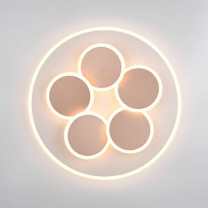 Φωτιστικό Οροφής Γκρι & Χρυσό MANDALA LED 35W 4200lm CCT Dimmable με Τηλεχειριστήριο Trio Lighting – 653210676