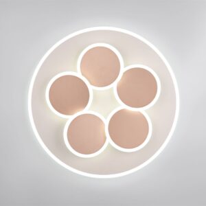 Φωτιστικό Οροφής Γκρι & Χρυσό MANDALA LED 35W 4200lm CCT Dimmable με Τηλεχειριστήριο Trio Lighting – 653210676