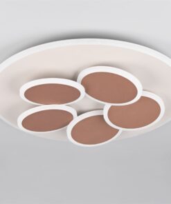 Φωτιστικό Οροφής Γκρι & Χρυσό MANDALA LED 35W 4200lm CCT Dimmable με Τηλεχειριστήριο Trio Lighting – 653210676