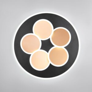 Φωτιστικό Οροφής Μαύρο-Χρυσό MANDALA LED 35W 4200lm CCT Dimmable με Τηλεχειριστήριο Trio Lighting – 653210680