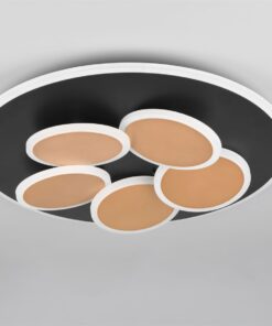 Φωτιστικό Οροφής Μαύρο-Χρυσό MANDALA LED 35W 4200lm CCT Dimmable με Τηλεχειριστήριο Trio Lighting – 653210680