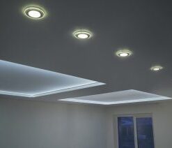 Χωνευτό Φωτιστικό Οροφής Trio Lighting LED 4W 3000K RGBW Χρωμίου – 653610106