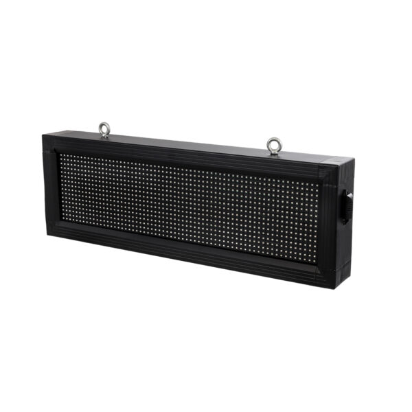 GloboStar® DISPLAY 90308 LED Scrolling Display 64x16cm - Κυλιόμενη Ψηφιακή Πινακίδα / Επιγραφή Μονής Όψης P10 LED SMD AC 220-240V - Λειτουργία μέσω Wi-Fi με Εφαρμογή APP - Αισθήτηρας Θερμοκρασίας και Υγρασίας - Αδιάβροχο IP65 - Μ72 x Π9 x Υ24cm - Μπλε - 1 Χρόνο Εγγύηση