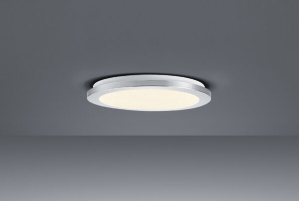 Φωτιστικό Οροφής Trio Lighting LED 15W  Χρώμιο Πλαστικό Step Dimmable 1350lm 3000K IP44 656411506