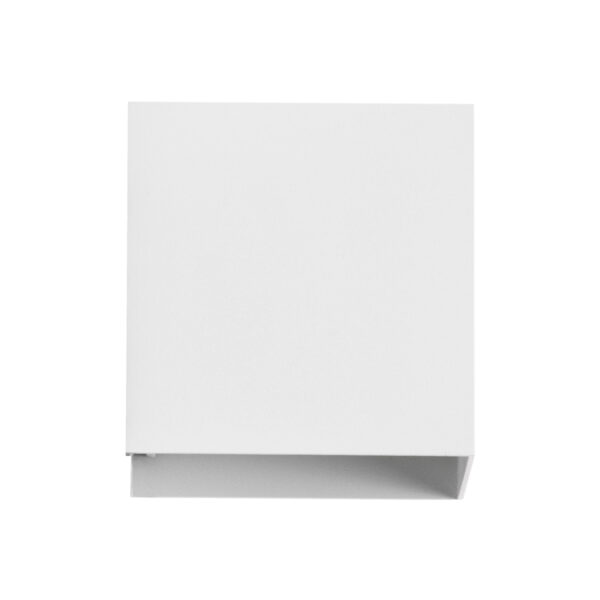 GloboStar® AXIS-S 60566 Φωτιστικό Τοίχου – Απλίκα Αρχιτεκτονικού Φωτισμού Εσωτερικού/Εξωτερικού Χώρου Up & Down LED 10W 1250lm 10 έως 60° AC 220-240V Αδιάβροχο IP65 Μ10 x Π10 x Υ10cm – Ψυχρό Λευκό 6000K – Λευκό – Bridgelux Chip – 3 Χρόνια Εγγύηση