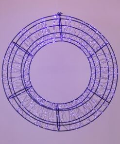 ΣΤΕΦΑΝΙ 38cm, 720 LED, 12V ΜΕΤΑΣΧΗΜΑΤΙΣΤΗ, TIMER, ΜΑΥΡΟΣ ΜΕΤΑΛΛΙΚΟΣ ΣΚΕΛΕΤΟΣ, ΜΑΥΡΟ ΧΑΛΚΙΝΟ ΚΑΛΩΔΙΟ, ΜΩΒ LED, ΠΡΟΕΚΤΑΣΗ ΠΑΡΟΧΗΣ 5m, IP44 EUROLAMP – 600-22542