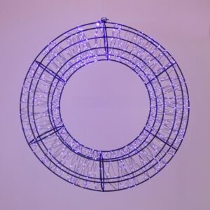ΣΤΕΦΑΝΙ 38cm, 720 LED, 12V ΜΕΤΑΣΧΗΜΑΤΙΣΤΗ, TIMER, ΜΑΥΡΟΣ ΜΕΤΑΛΛΙΚΟΣ ΣΚΕΛΕΤΟΣ, ΜΑΥΡΟ ΧΑΛΚΙΝΟ ΚΑΛΩΔΙΟ, ΜΩΒ LED, ΠΡΟΕΚΤΑΣΗ ΠΑΡΟΧΗΣ 5m, IP44 EUROLAMP – 600-22542