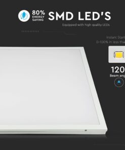 LED Πάνελ Τετράγωνο 2 σε 1 Επιφανειακό-Χωνευτό 60x60cm 25W V-TAC 110° 4000lm Φυσικό 4000K – 6601