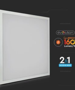 LED Πάνελ Τετράγωνο 2 σε 1 Επιφανειακό-Χωνευτό 60x60cm 25W V-TAC 110° 4000lm Φυσικό 4000K – 6601