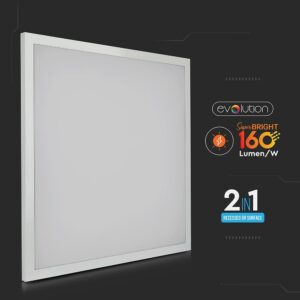 LED Πάνελ Τετράγωνο 2 σε 1 Επιφανειακό-Χωνευτό 60x60cm 25W V-TAC 110° 4000lm Φυσικό 4000K – 6601