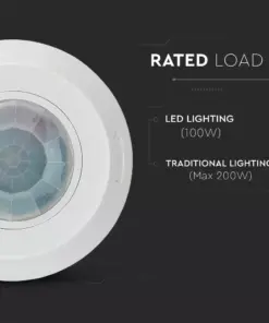 Αισθητήρας κίνησης οροφής λευκό σώμα MAX 200W V-TAC – 6606