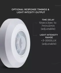 Αισθητήρας κίνησης οροφής λευκό σώμα MAX 200W V-TAC – 6606