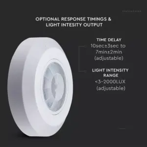 Αισθητήρας κίνησης οροφής λευκό σώμα MAX 200W V-TAC – 6606