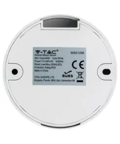 Αισθητήρας κίνησης οροφής λευκό σώμα MAX 200W V-TAC – 6606