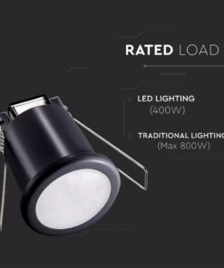 Αισθητήρας κίνησης χωνευτός οροφής μαύρο σώμα MAX 400W V-TAC – 6609