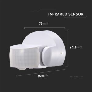 Ανιχνευτής κίνησης Infrared Max 600W Λευκός V-TAC – 6611