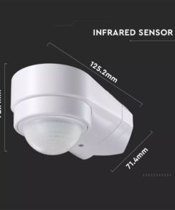 Αισθητήρας κίνησης γωνιακός τοίχου λευκό σώμα MAX 600W V-TAC – 6613