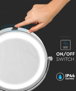 LED Επιτραπέζιος Καθρέφτης 3W Μπαταρίας Περιστρεφόμενος 6400K – 6629