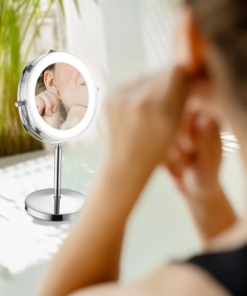 LED Επιτραπέζιος Καθρέφτης 3W Μπαταρίας Περιστρεφόμενος 6400K – 6629