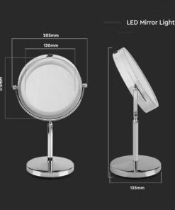 LED Επιτραπέζιος Καθρέφτης 3W Μπαταρίας Περιστρεφόμενος 6400K – 6629