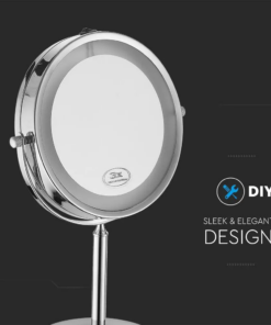 LED Επιτραπέζιος Καθρέφτης 3W Μπαταρίας Περιστρεφόμενος 6400K – 6629