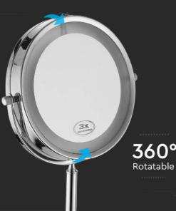 LED Επιτραπέζιος Καθρέφτης 3W Μπαταρίας Περιστρεφόμενος 6400K – 6629