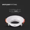 Χωνευτό φωτιστικό Spot GU10 στρογγυλό λευκό V-TAC – 6632