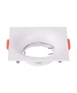 Χωνευτό φωτιστικό Spot GU10 τετράγωνο λευκό V-TAC – 6634