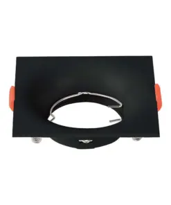 Χωνευτό φωτιστικό Spot GU10 τετράγωνο μαύρο V-TAC – 6635