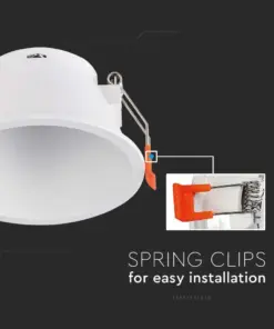 Χωνευτό φωτιστικό Spot GU10 στρογγυλό βαθύ λευκό V-TAC – 6636