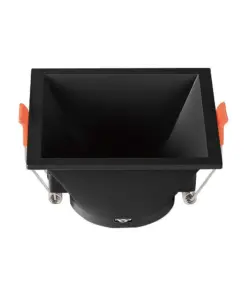 Χωνευτό φωτιστικό Spot GU10 τετράγωνο μαύρο V-TAC – 6639