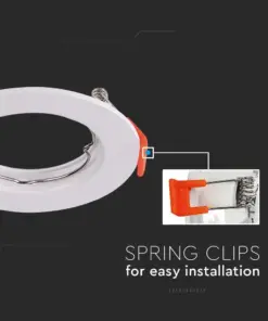 Χωνευτό φωτιστικό Spot GU10 στρογγυλό λευκό 2 τμχ. V-TAC – 6640