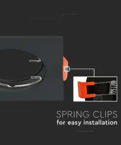 Χωνευτό φωτιστικό Spot GU10 τετράγωνο μαύρο 2 τμχ. V-TAC – 6643