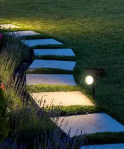 Ηλιακό Φωτιστικό Κήπου Καρφί LED 2W Μαύρο V-TAC Αδιάβροχο IP65 Θερμό 3000K – 6660