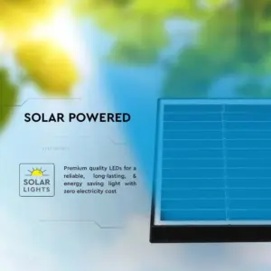 Ηλιακό Φωτιστικό Κήπου Καρφί LED 2W Μαύρο V-TAC Αδιάβροχο IP65 Θερμό 3000K – 6660