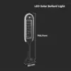 LED ηλιακό φωτιστικό κήπου 5W IP65 θερμό λευκό 3000K με ανιχνευτή κίνησης & φωτός με μαύρο σώμα V-TAC – 6666