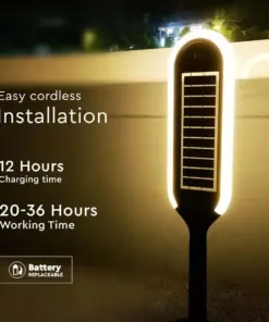 LED ηλιακό φωτιστικό κήπου 5W IP65 θερμό λευκό 3000K με ανιχνευτή κίνησης & φωτός με μαύρο σώμα V-TAC – 6666