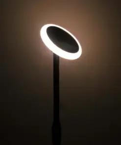 LED ρυθμιζόμενο ηλιακό φωτιστικό κήπου 8W IP65 φυσικό λευκό 4000K με ανιχνευτή φωτός με μαύρο σώμα V-TAC – 6669